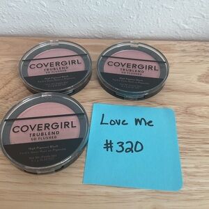 Love Me #320 Covergirl Trublend So Flushed High Pigment Blush Lot Of 3